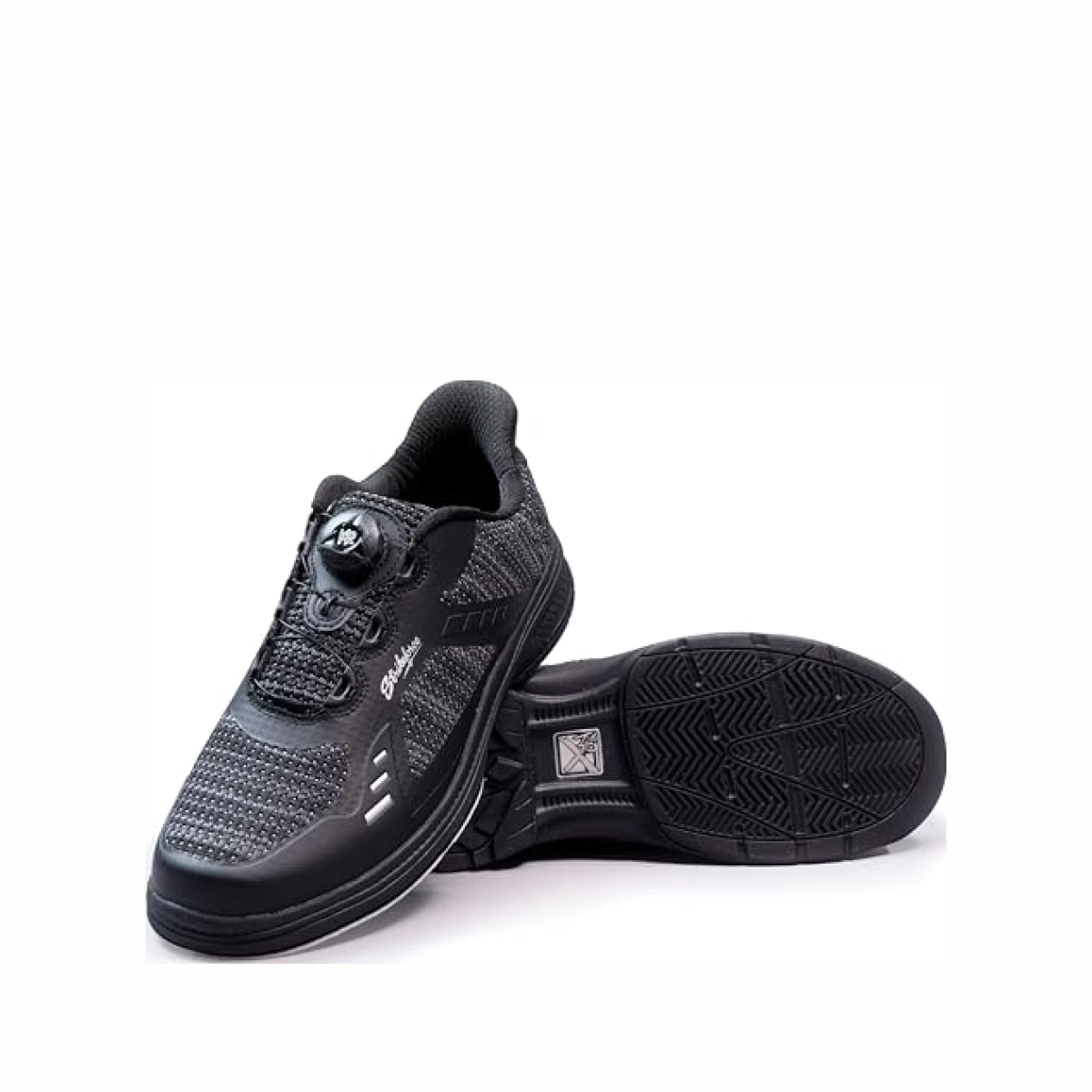 KR Strikeforce Jet FT Black/Red/Grey Right Hand Only Men's Performance Bowling Shoe (Black/Silver, US Footwear