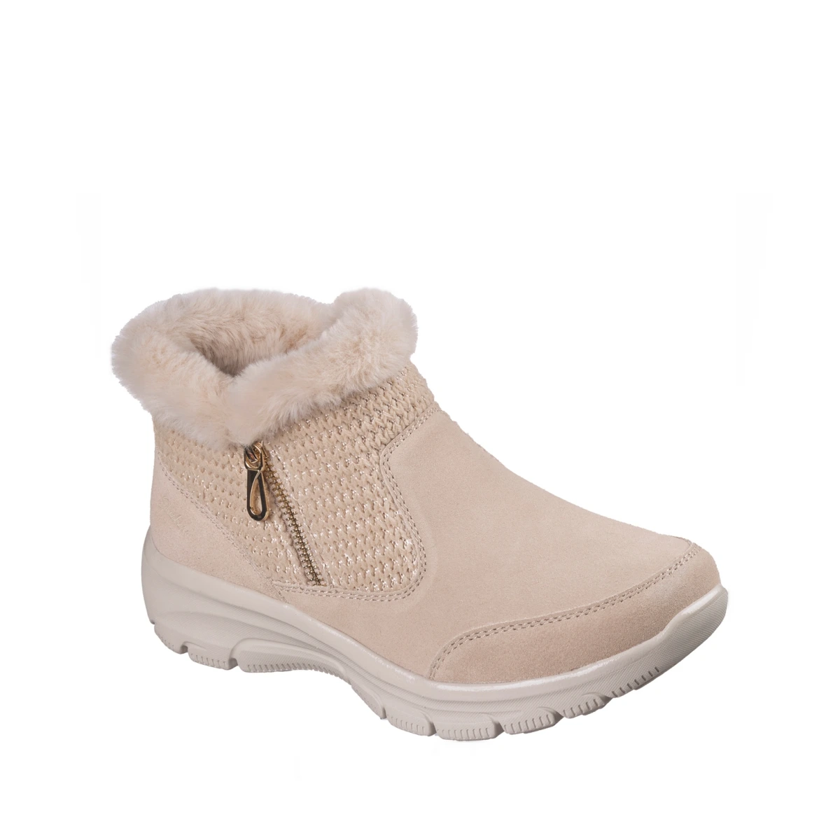 Women's Relaxed Fit: Easy Going Memory Foam Boots from Finish Line - Sand