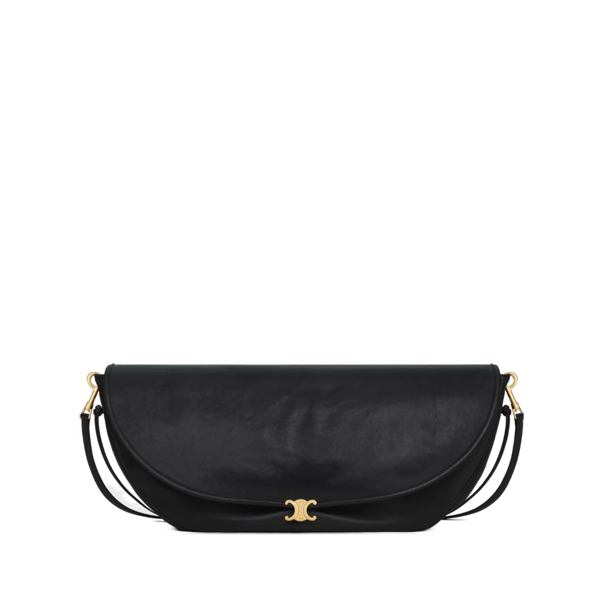 HALFMOON SOFT TRIOMPHE BAG IN SUPPLE SHINY LAMBSKIN