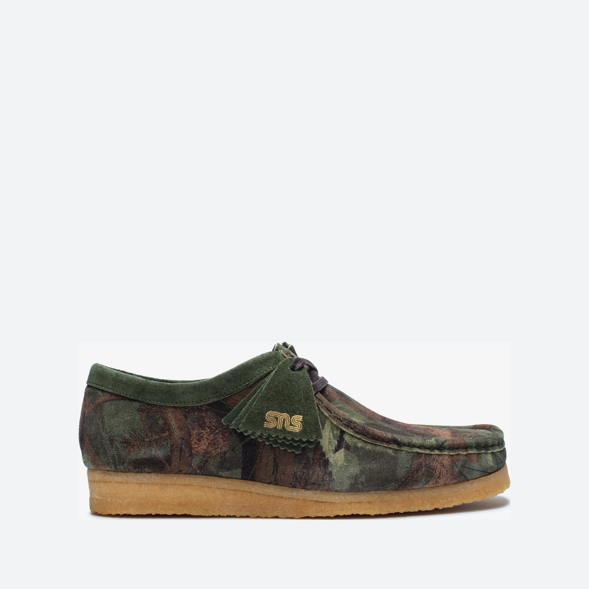 Clarks Wallabee Lo x SNS - Grn Camouflage - unisex
