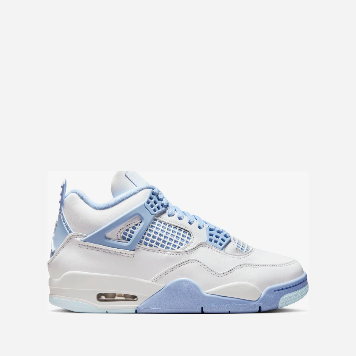 Jordan Women's Air Jordan 4 Retro - WHITE/ALUMINUM-BLUE TINT-OIL GREEN - unisex