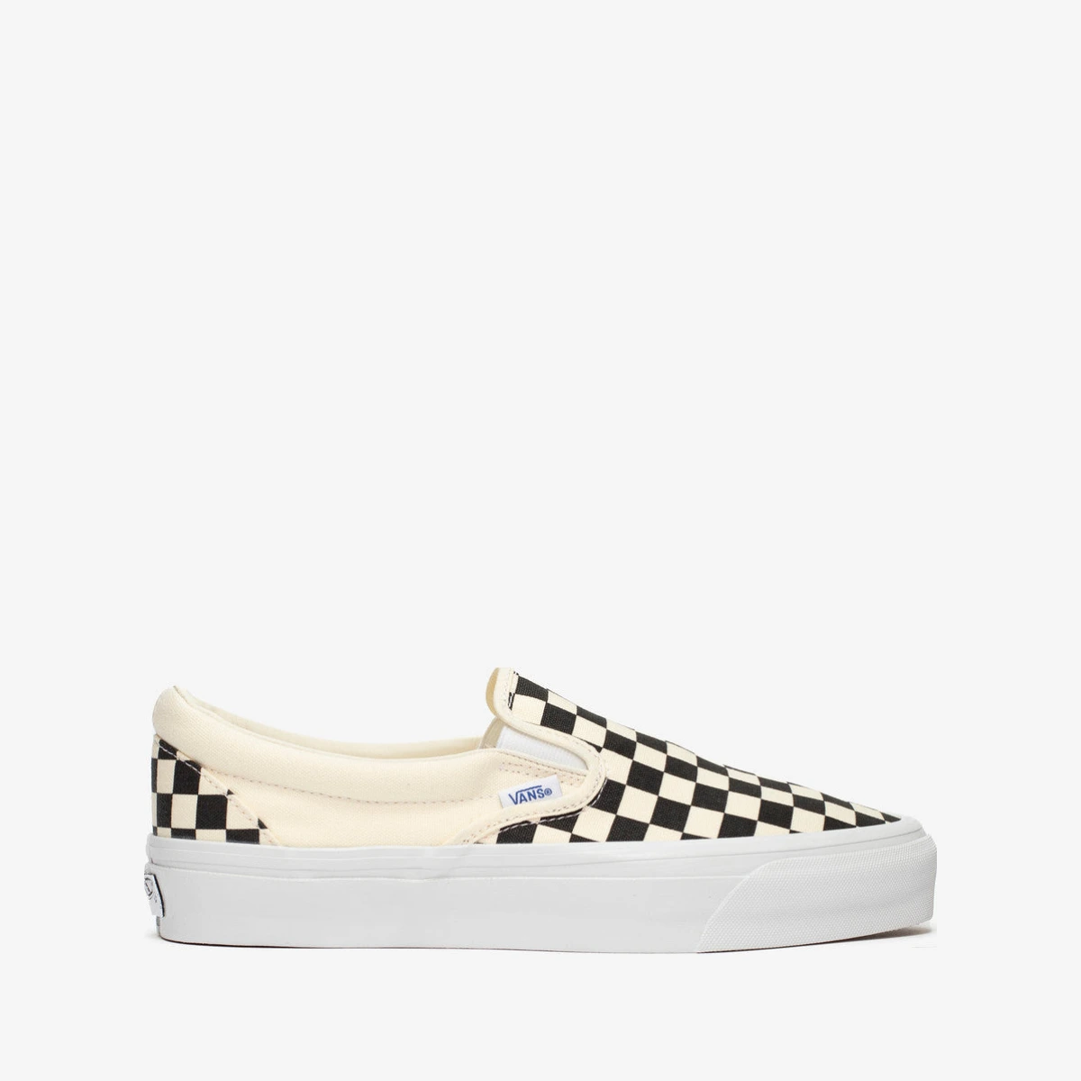 Vans LX Slip-On Reissue 98 - LX CHECKERBOARD BLACK/OFF WHITE - unisex