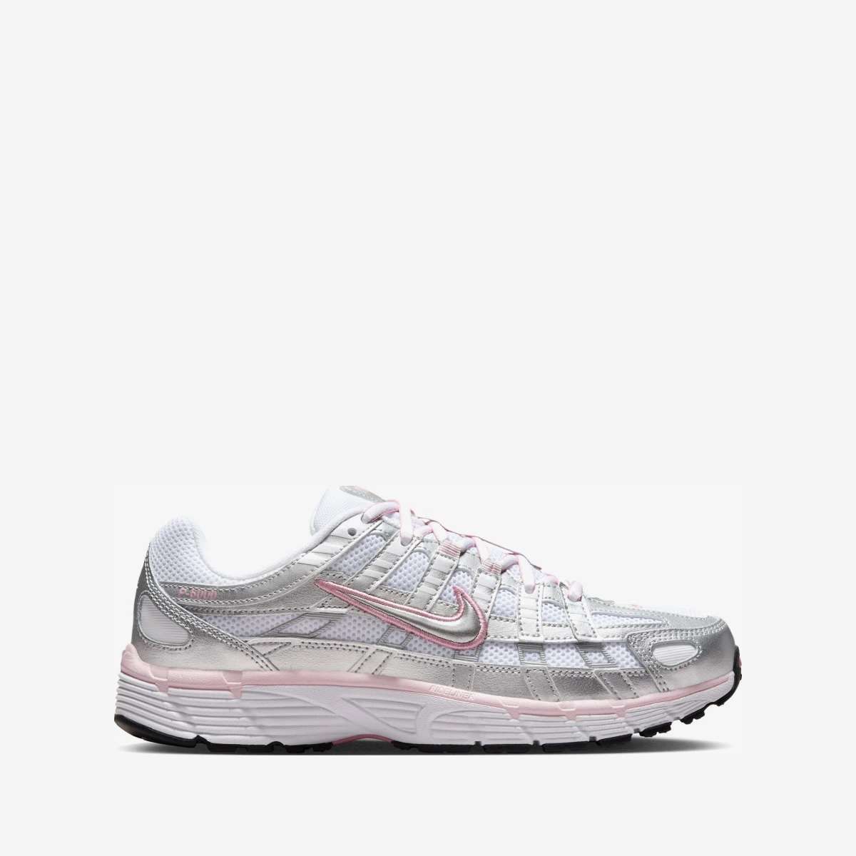 Nike Women's P-6000 - WHITE/METALLIC SILVER-ELEMENTAL PINK - unisex