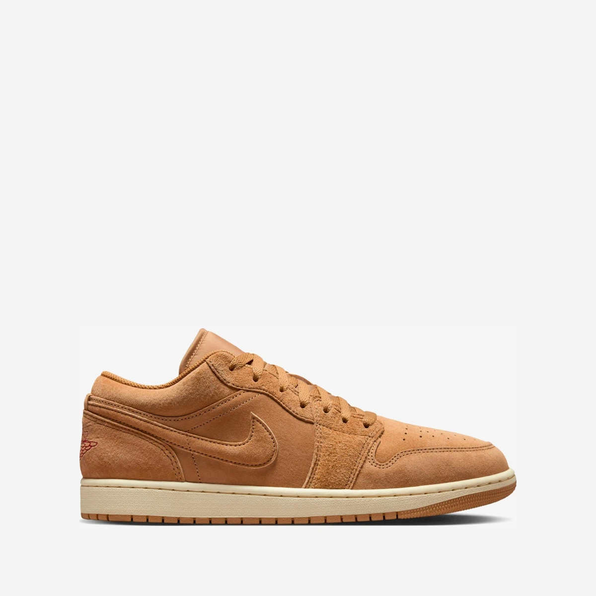 Jordan Air Jordan 1 Low SE - FLAX/FLAX-VARSITY RED-MUSLIN - unisex