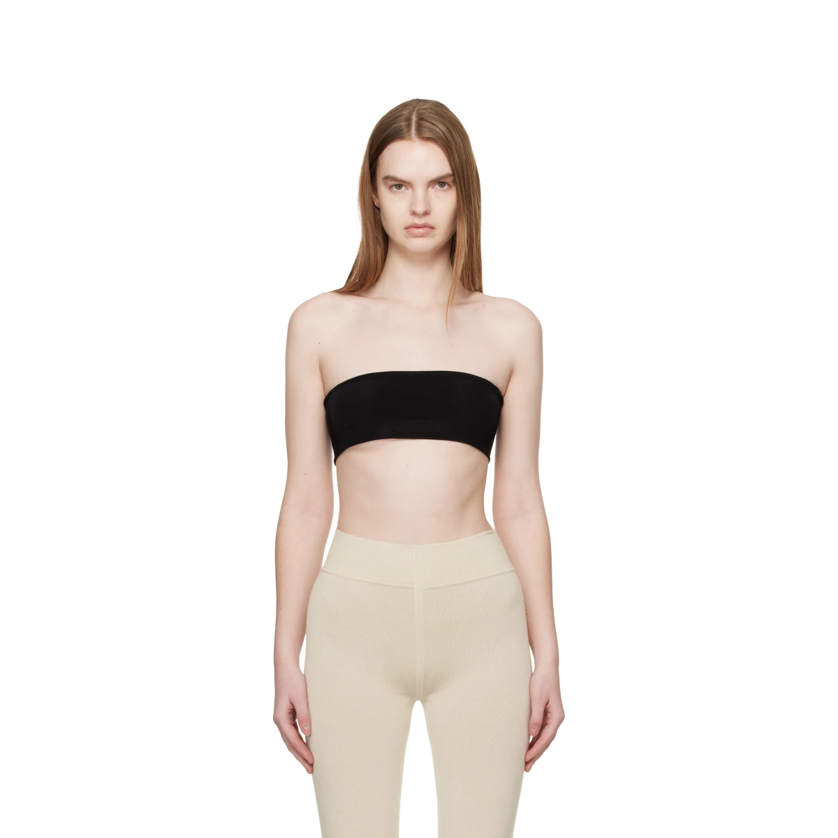 Black Temple Bandeau Tube Top