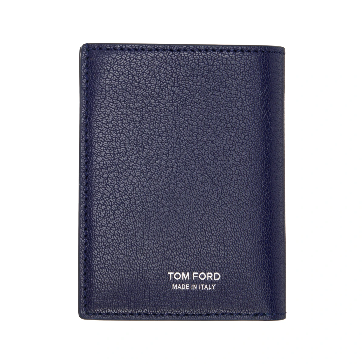 Navy Elongated T Line Folding Card Holder