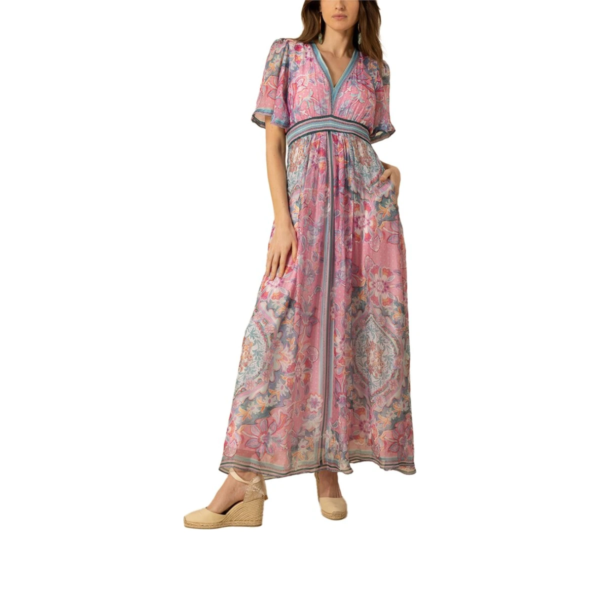 Jaliyah Silk-Blend Maxi Dress