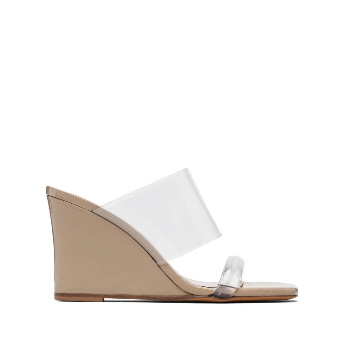 Beige Olympia Wedge Heeled Sandals