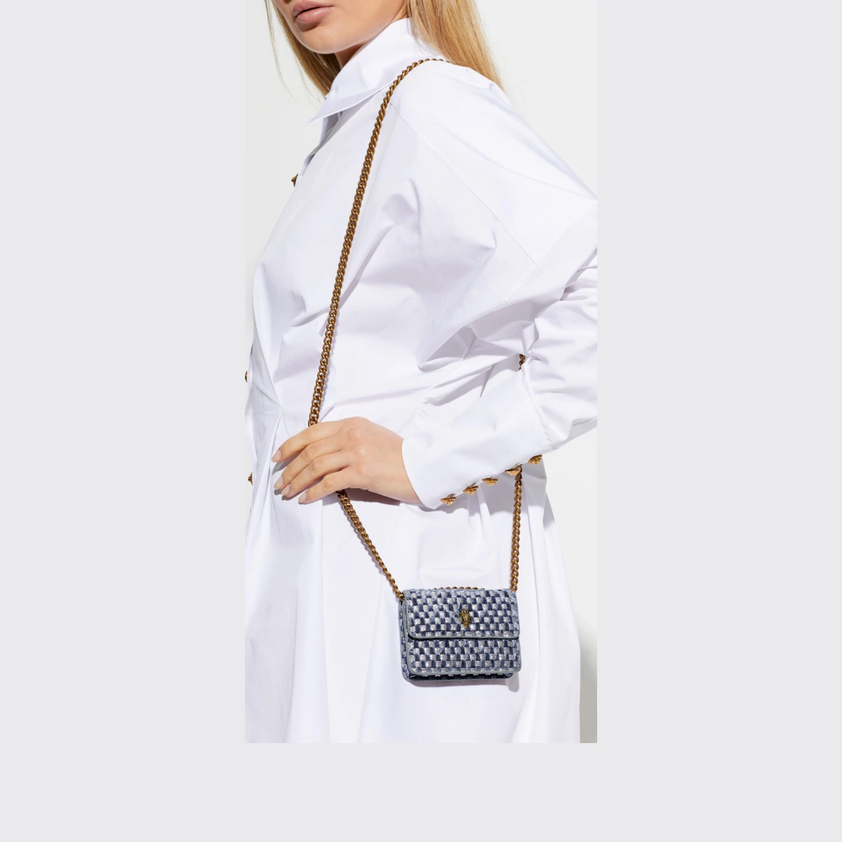 Shoulder Bag "Micro Kensington", Women's, Blue