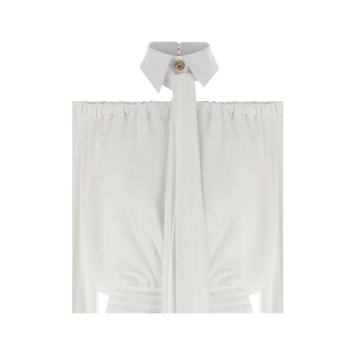 Shirt Collar Blouse Shirt And Blouse White