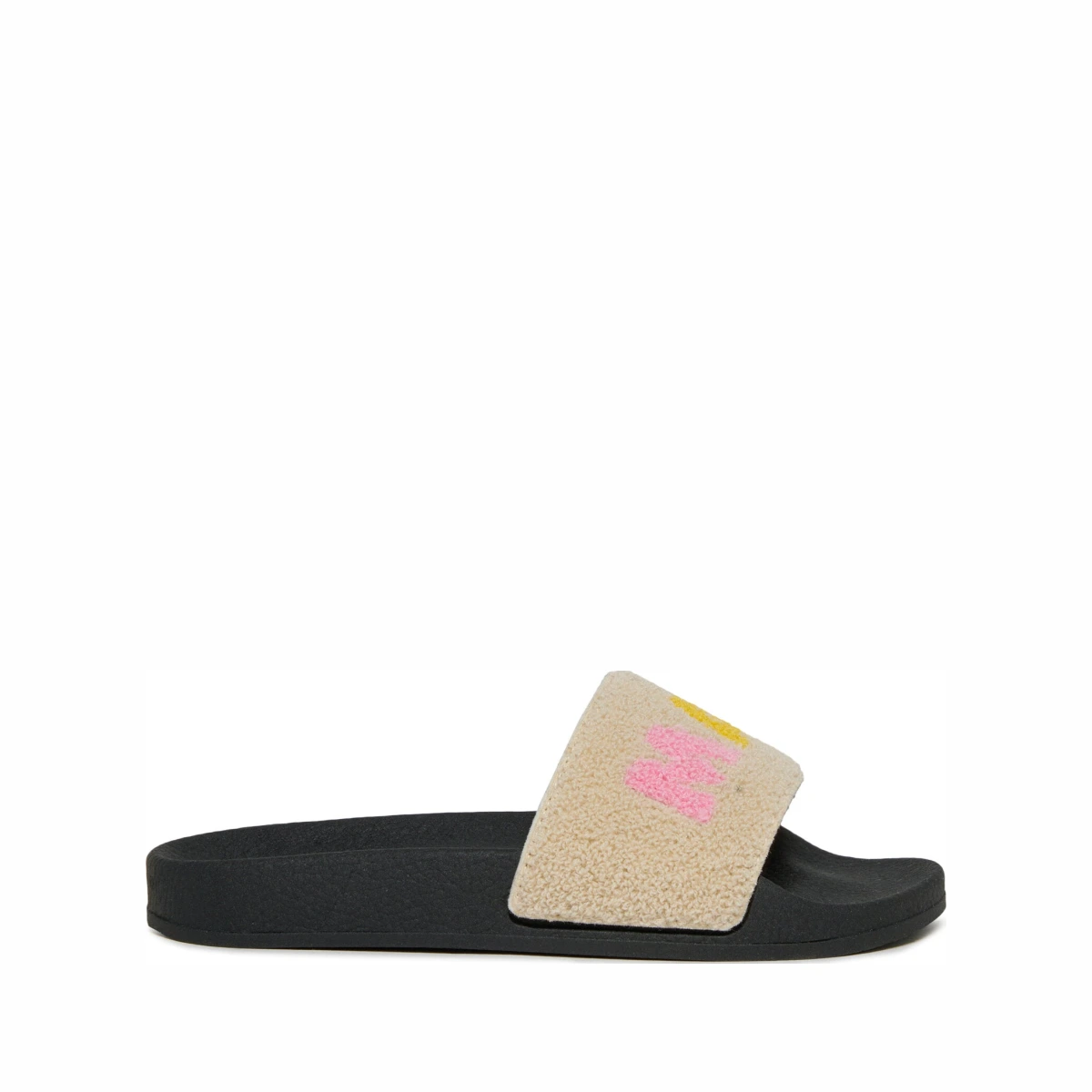 For Kids - Ciabatte slide con logo - Beige