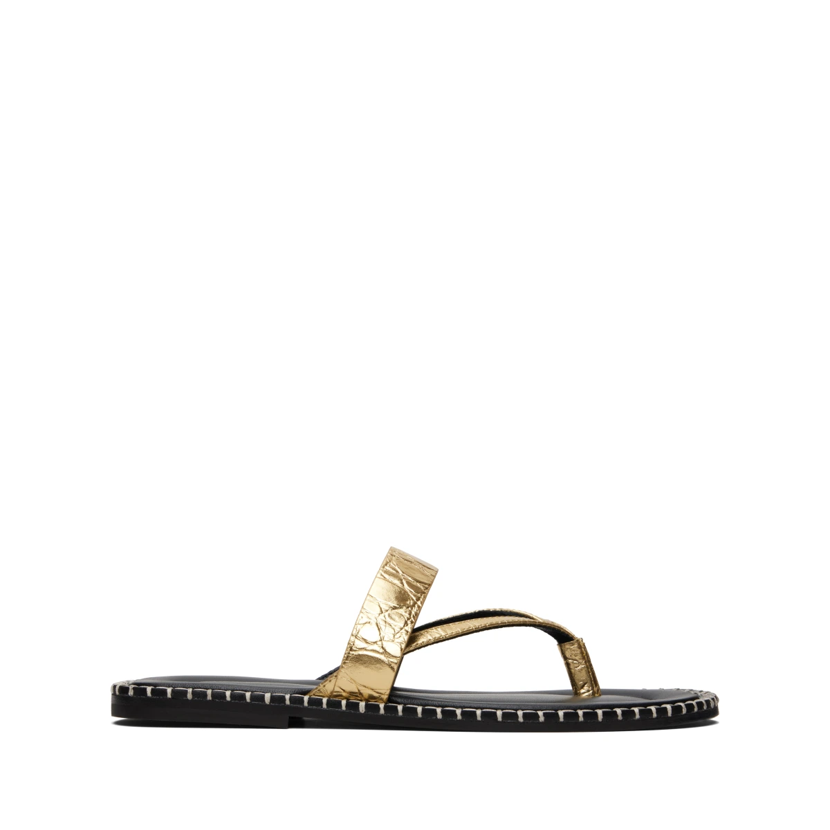Gold Leather Sandals