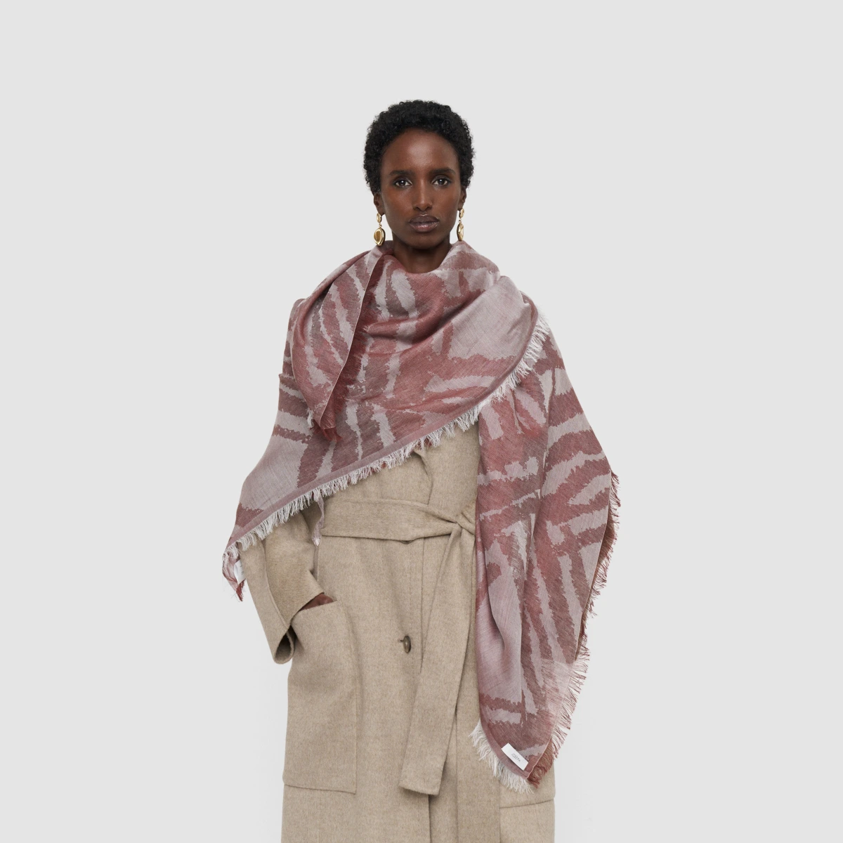 Aster Linen Blend Scarf - One Size