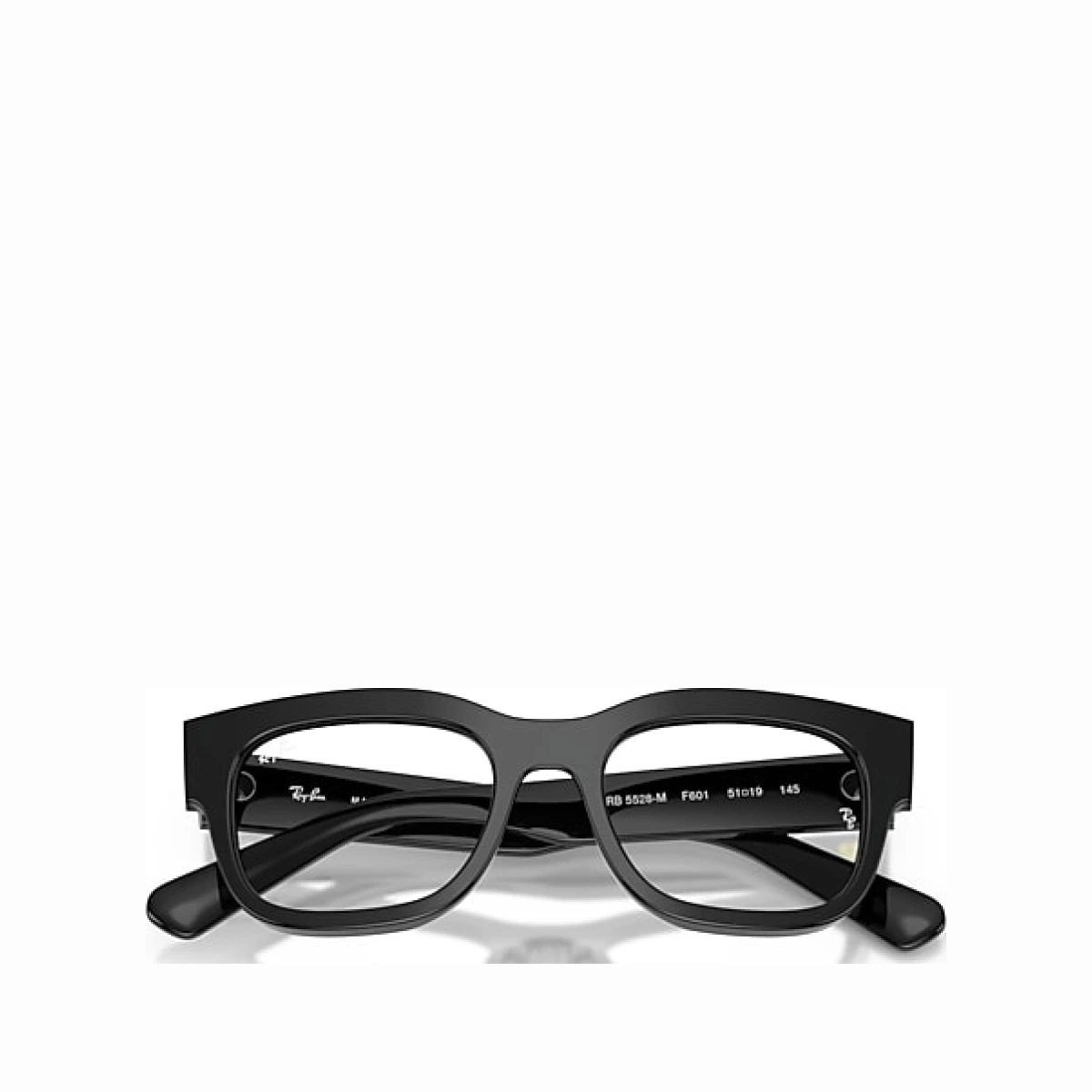 Ray-Ban Rb5528m Optics Scuderia Ferrari Collection Eyeglasses Black Frame Clear Lenses Polarized