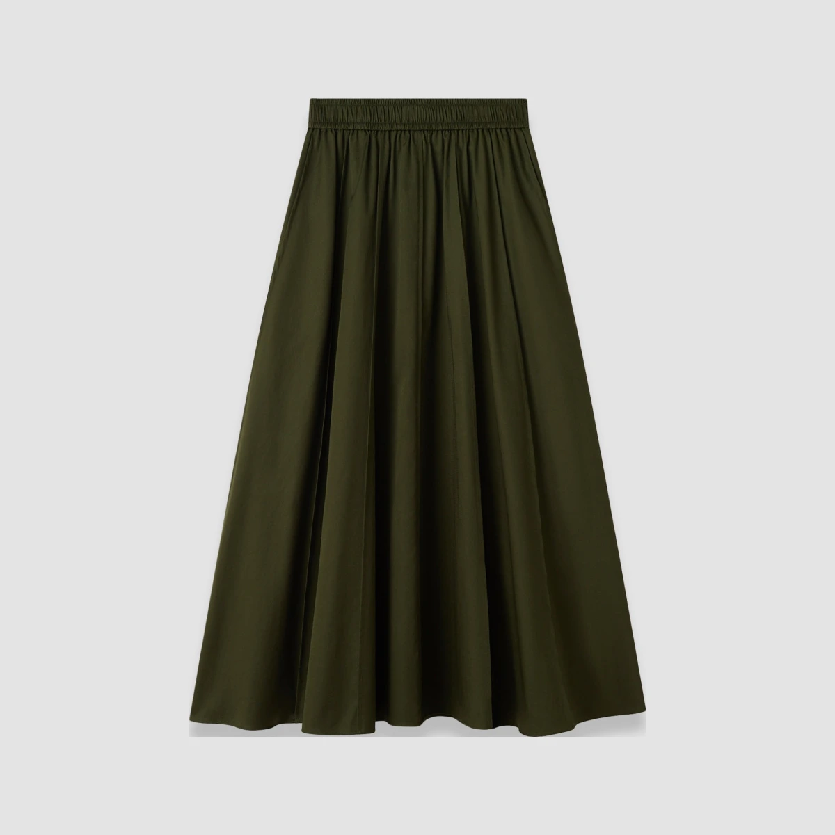 Manar Cotton Sateen Skirt - 34