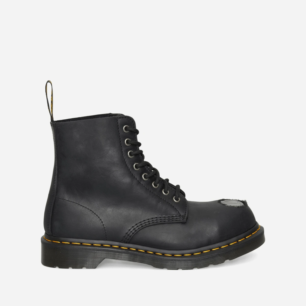 1460 Metal Toe Leather Boots Black