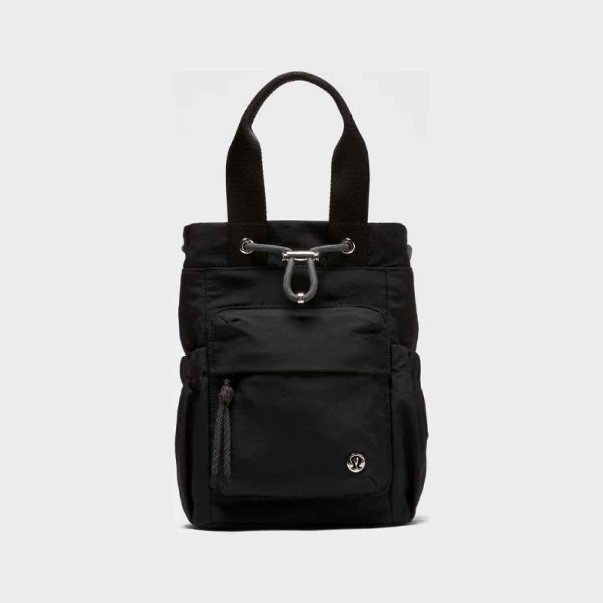 Lululemon – Convertible Drawstring Bucket Bag Mini 5L – Color Black/Grey/Silver