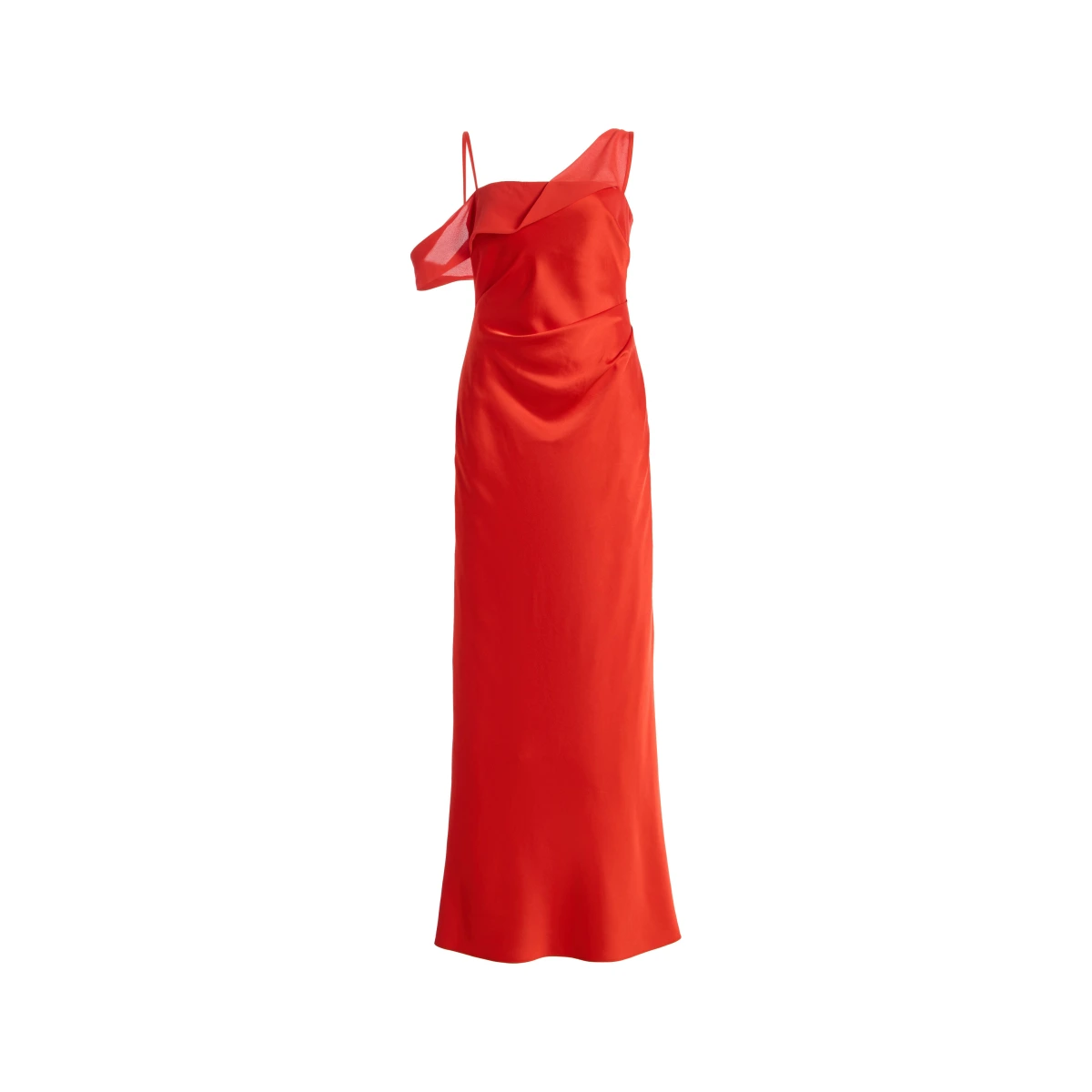 Devlyn Asymmetric Satin Maxi Dress EXCLUSIVE - Moda Operandi