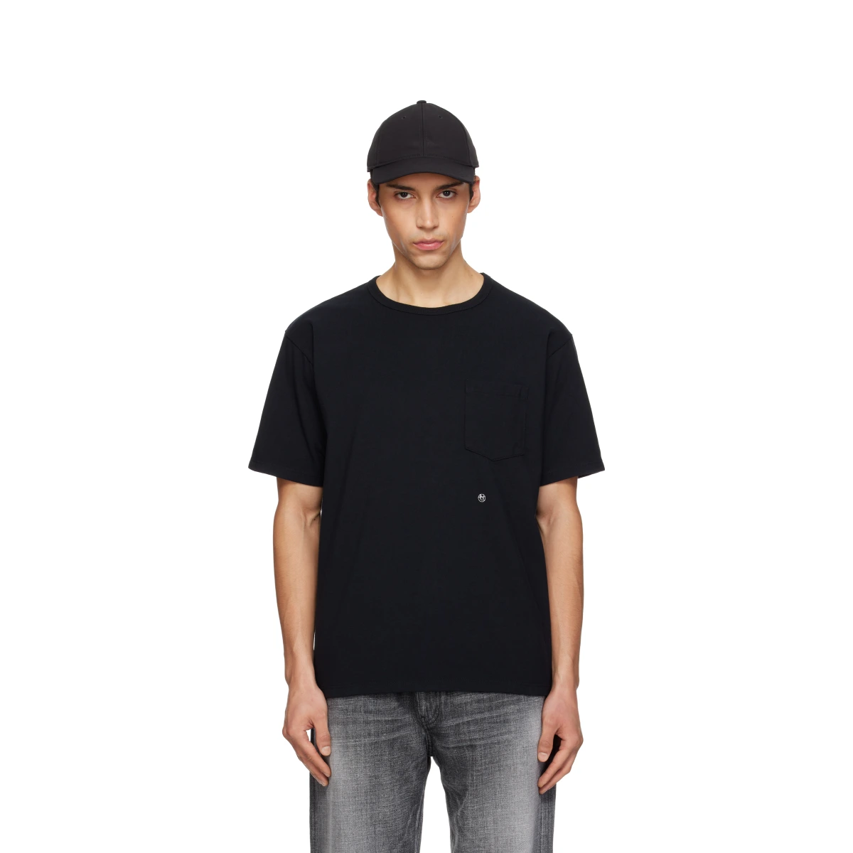 Black COOLMAX Jersey Pocket T-shirt