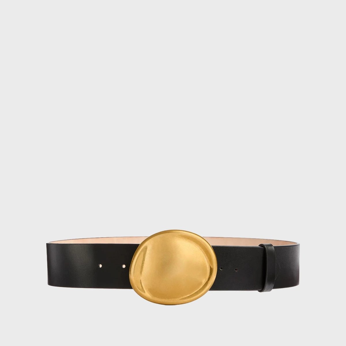 Khaite Belt Keefe Antique Gold Black