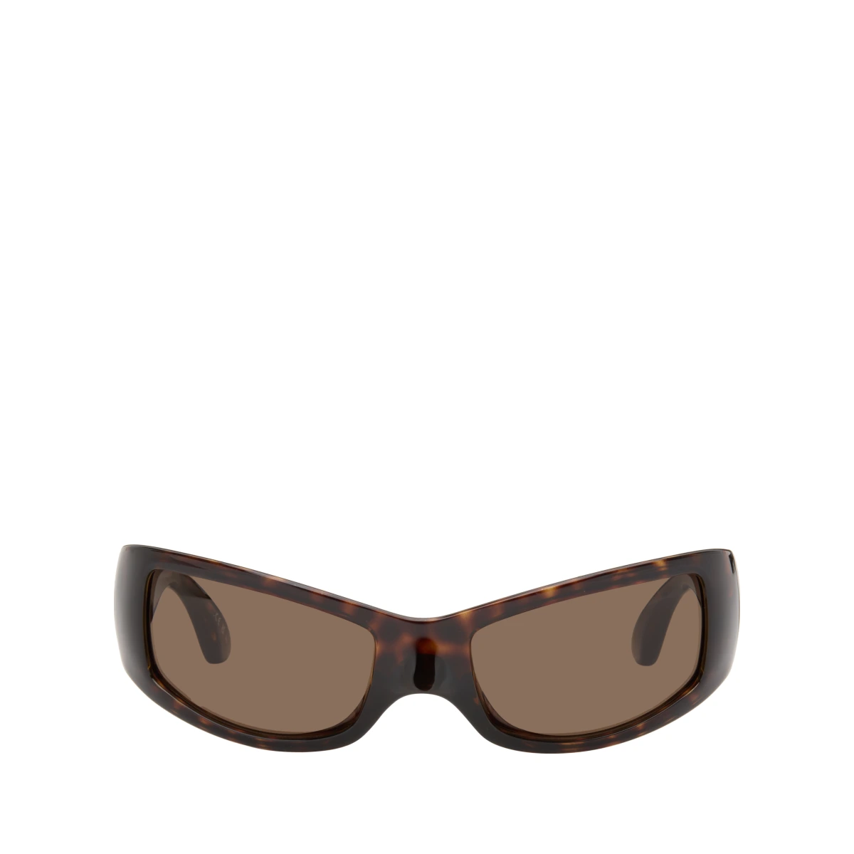 발렌시아가 남성 Brown Havana Extreme Sunglasses