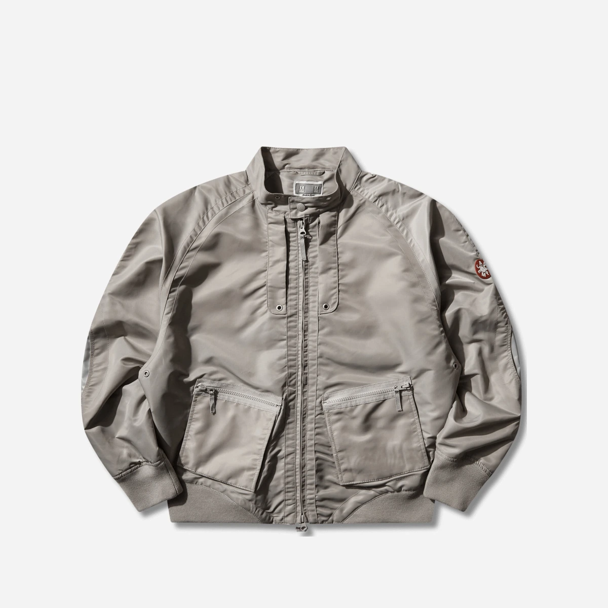 Men s Design Nylon Zip Jacket Grey