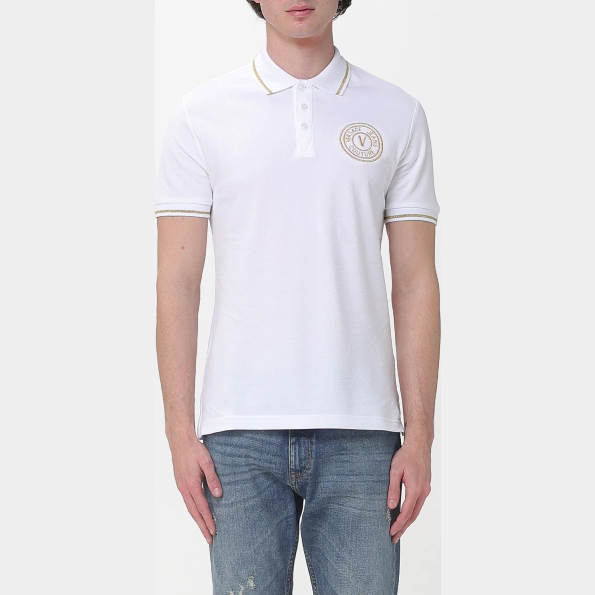 Polo Shirt Men color White