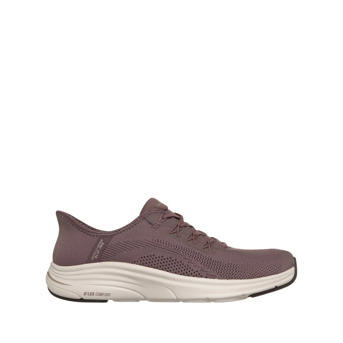 Skechers Women's Slip-ins Relaxed Fit: D'Lux Comfort 2.0 - Supernova Sneaker in Brown, 8, Vegan, Machine Washable