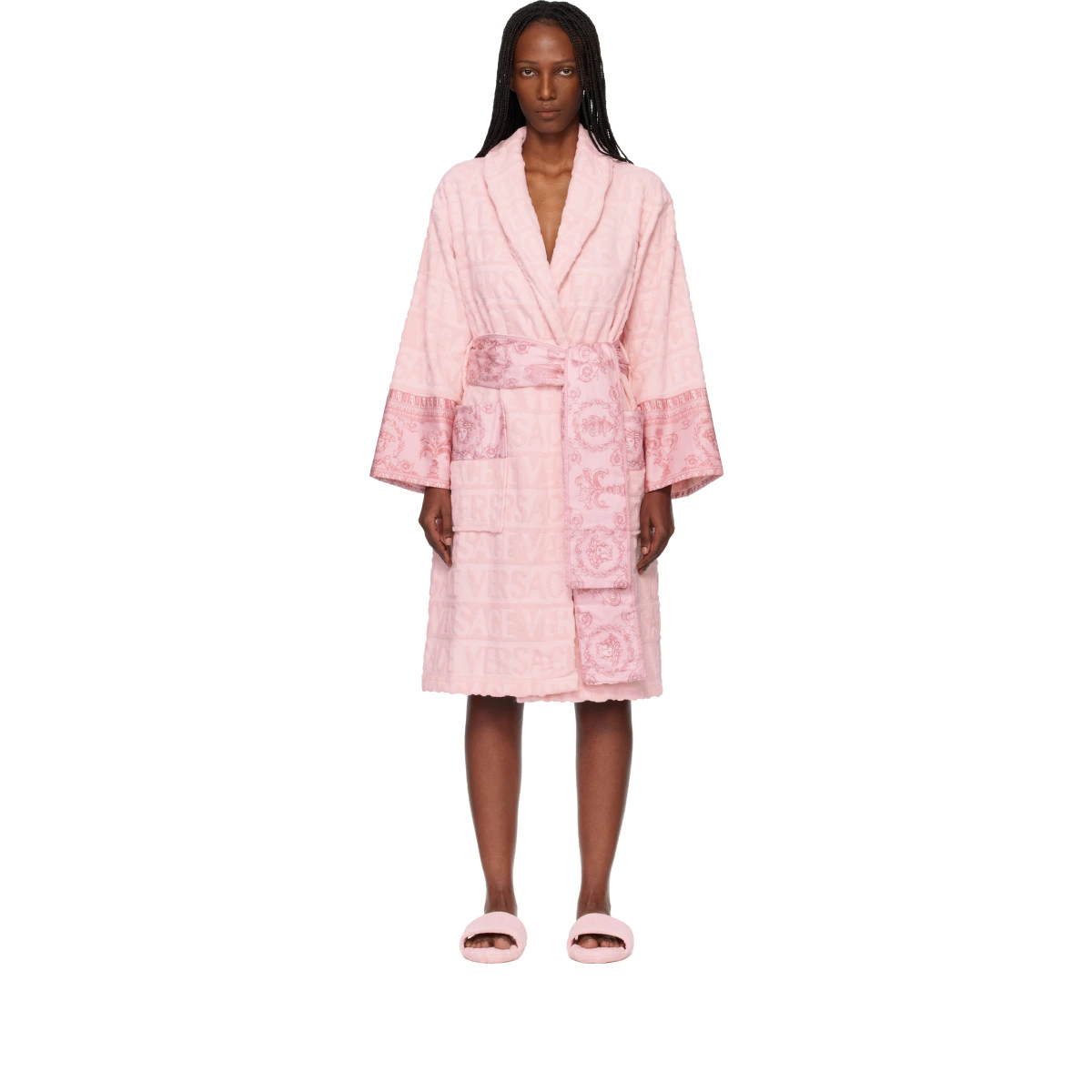 Pink 'I Heart Baroque' Bathrobe