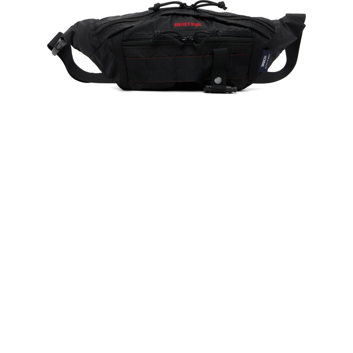 Black BRIEFING Edition Nylon Diamond Rip Belt Bag