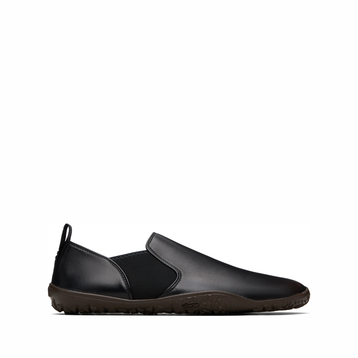 Black Vibram Glove Slip On Leather Sneakers