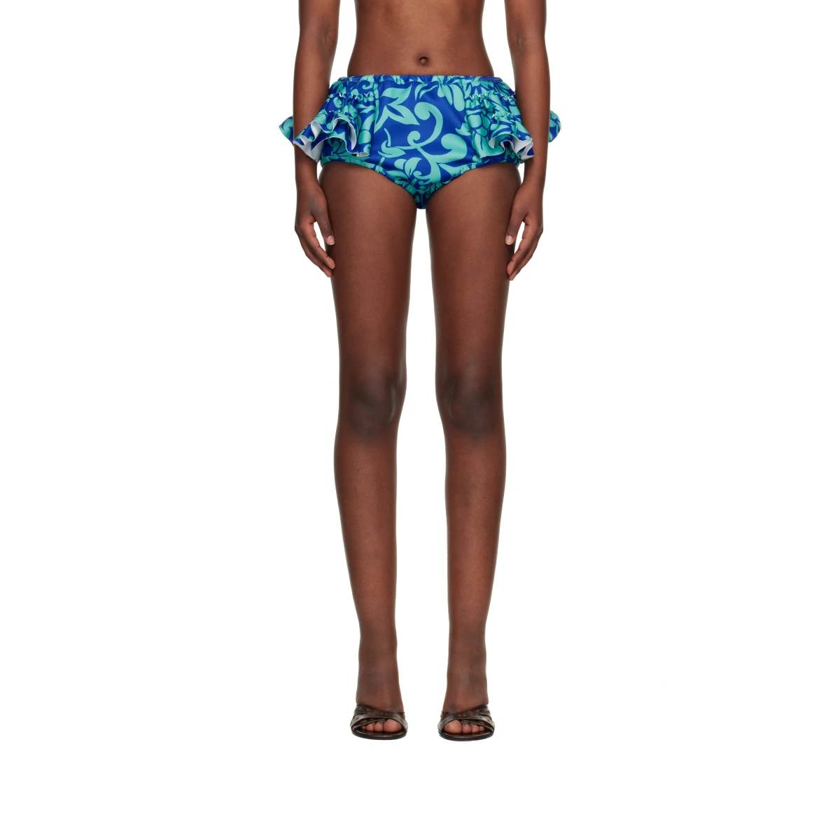 Blue Ruffled Briefs