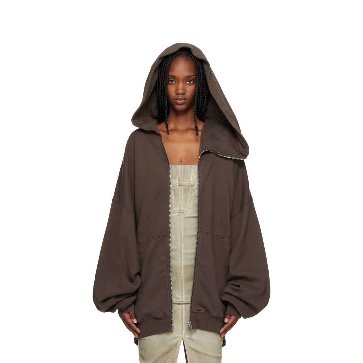 Gray Temple Mountain Hun Hoodie