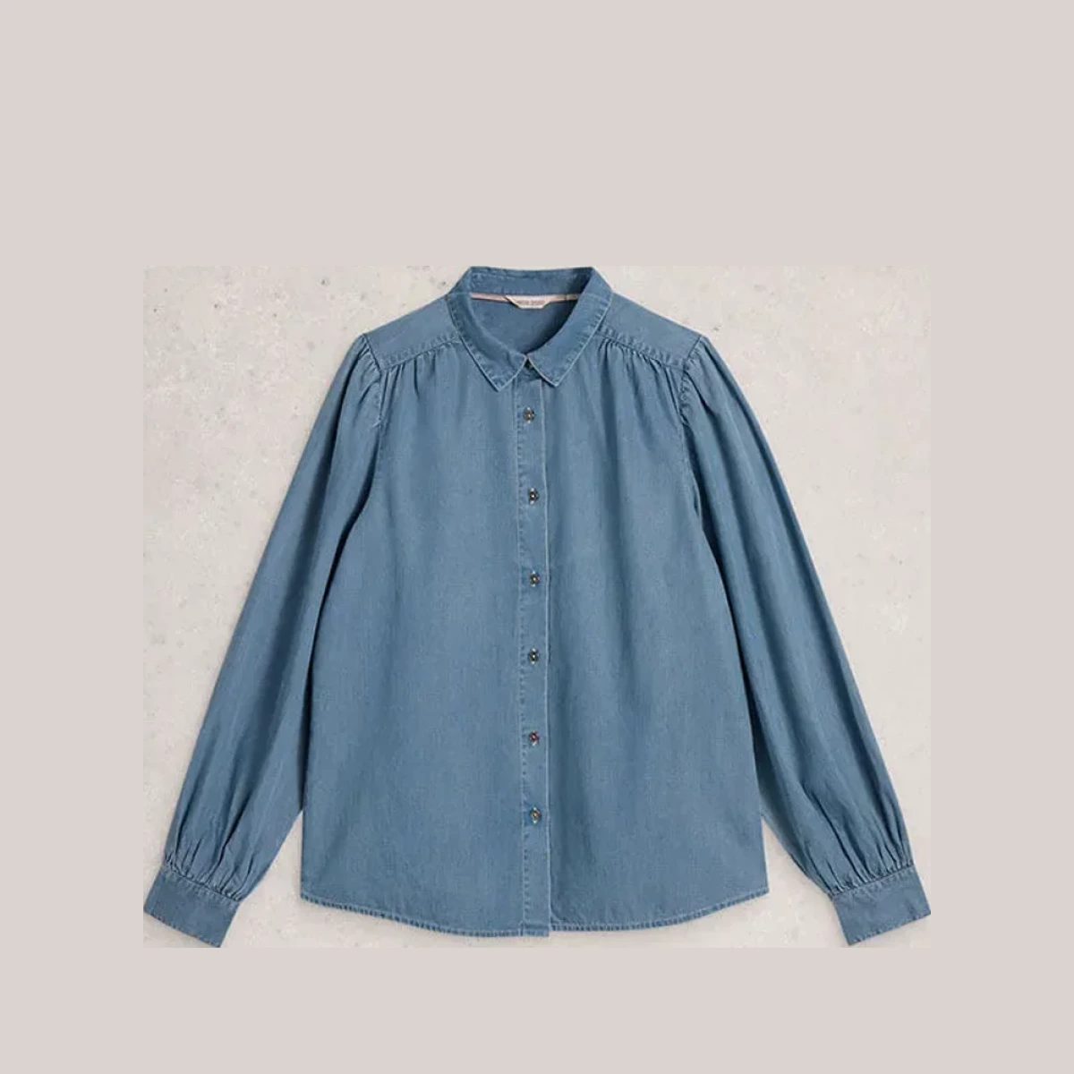 White Stuff Sienna Shirt Chambray Blue
