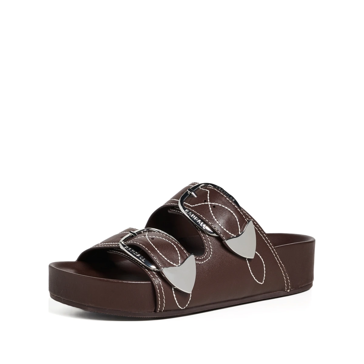 Nico Two Strap Sandals Espresso/Cream