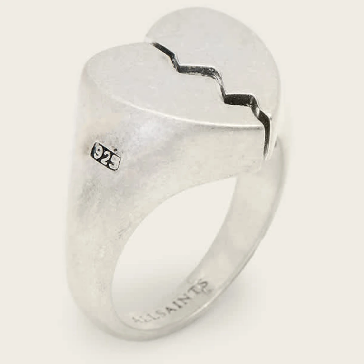 Broken Heart Sterling Silver Ring