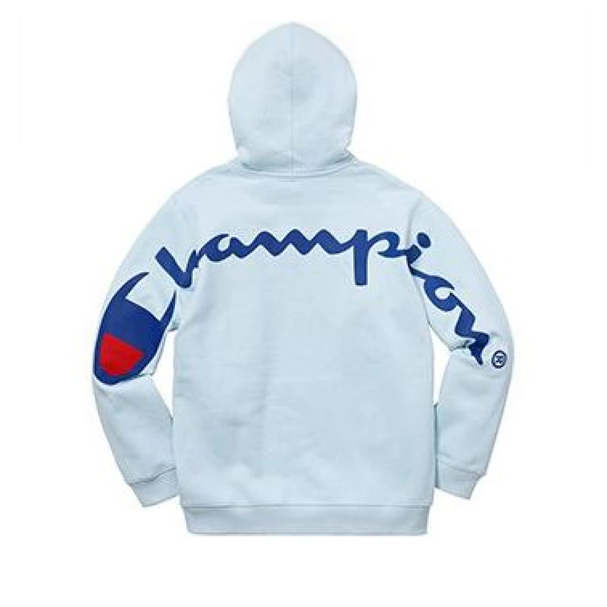 SS18 x Champion Hooded Sweatshirt Light Blue Logo