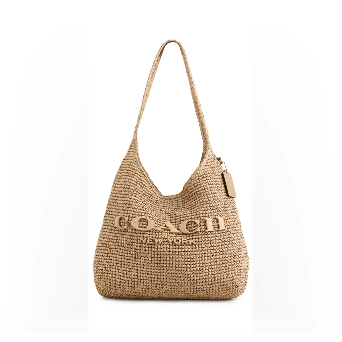 Brooklyn Raffia Shoulder Bag B4/NATURAL One Size