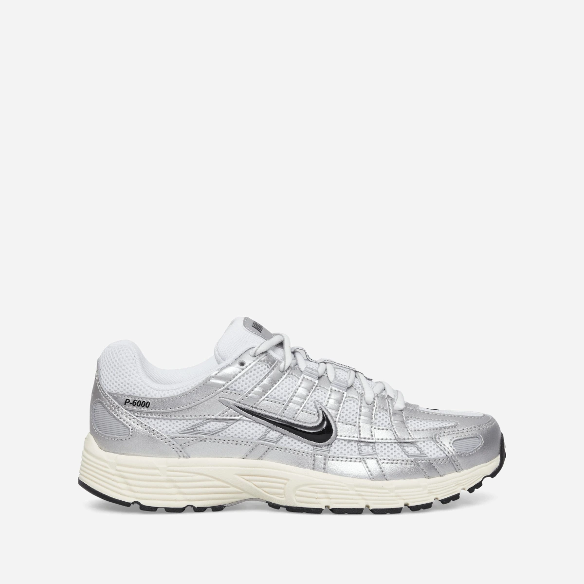 P-6000 Sneakers White / Metallic Silver