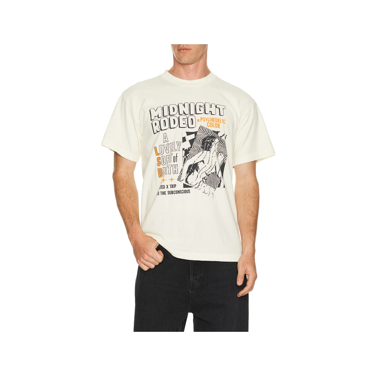 Midnight Rodeo American Exxtasy Tee in Cream. XXL/2X also in S, XL/1X