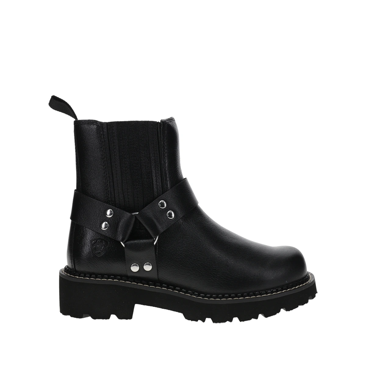Fatbaby Round Toe Chelsea Motorcycle Boots