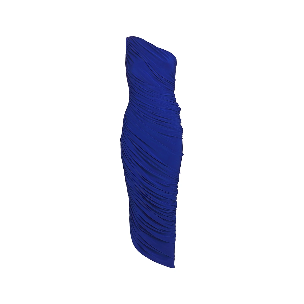 Women's Diana Ruched One-Shoulder Gown - Electric Blue