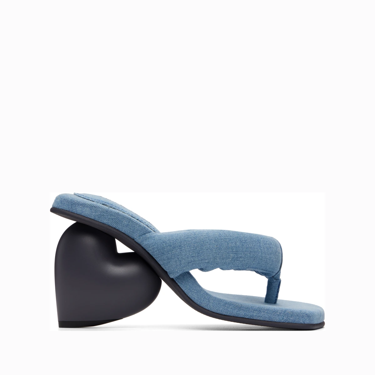 Blue Love Mule Sandals