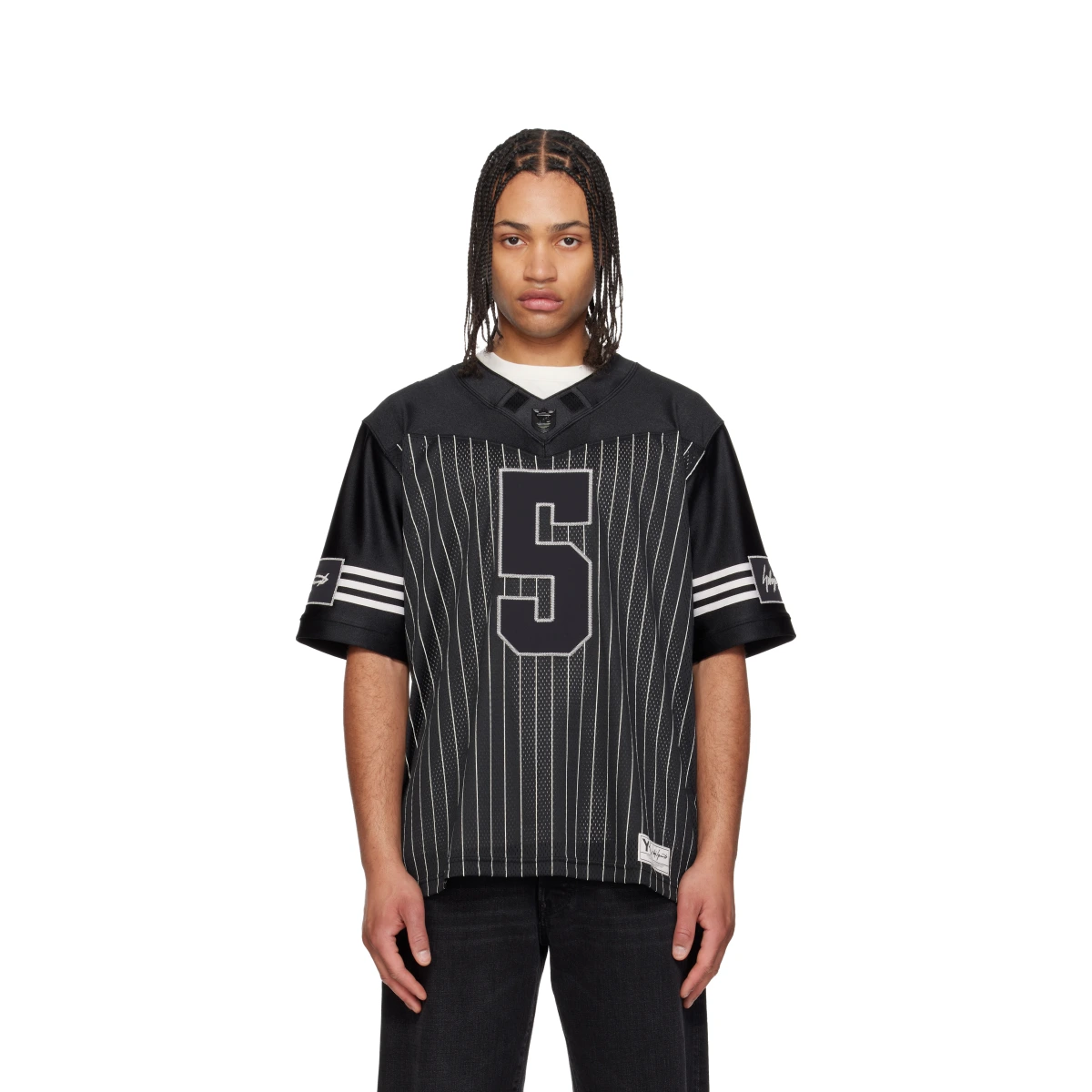 Black Garret Wilson Football Short Sleeve Jersey