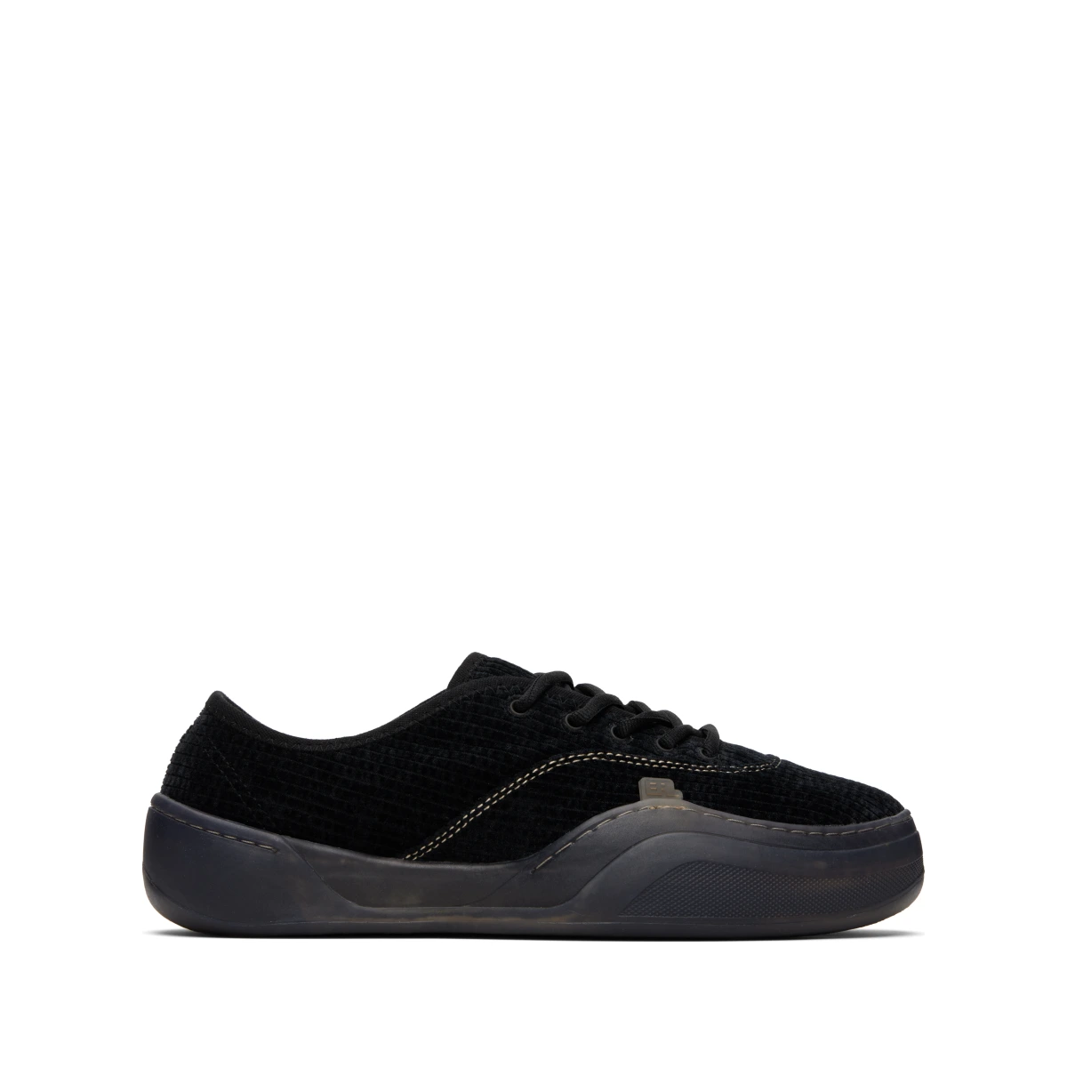 Black Corduroy Coupe Sneakers