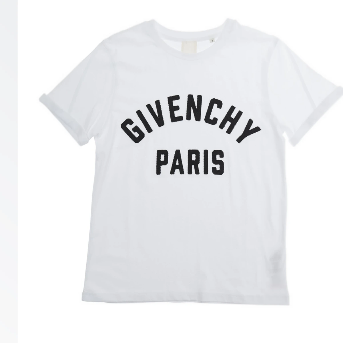 White T-Shirt SHORT SLEEVES TEE-SHIRT with and Round Neck in Cotton for Women Tshirts Polo Shirts - Kids