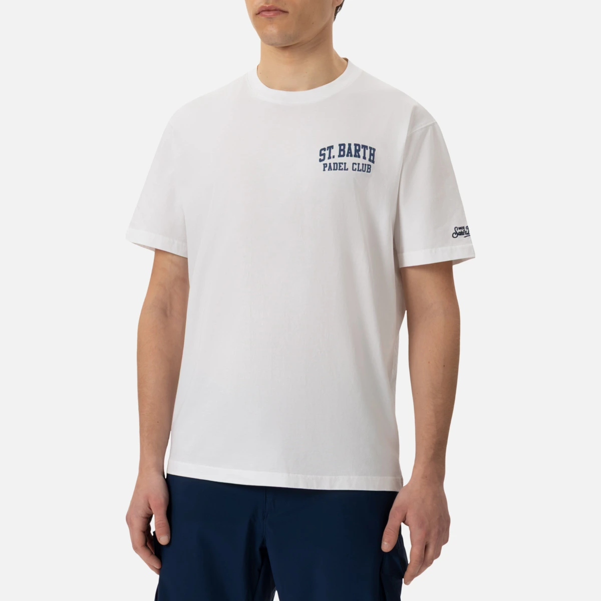 Cotton T-Shirt With Snoopy Padel Club Print Peanuts Special Edition White - Men