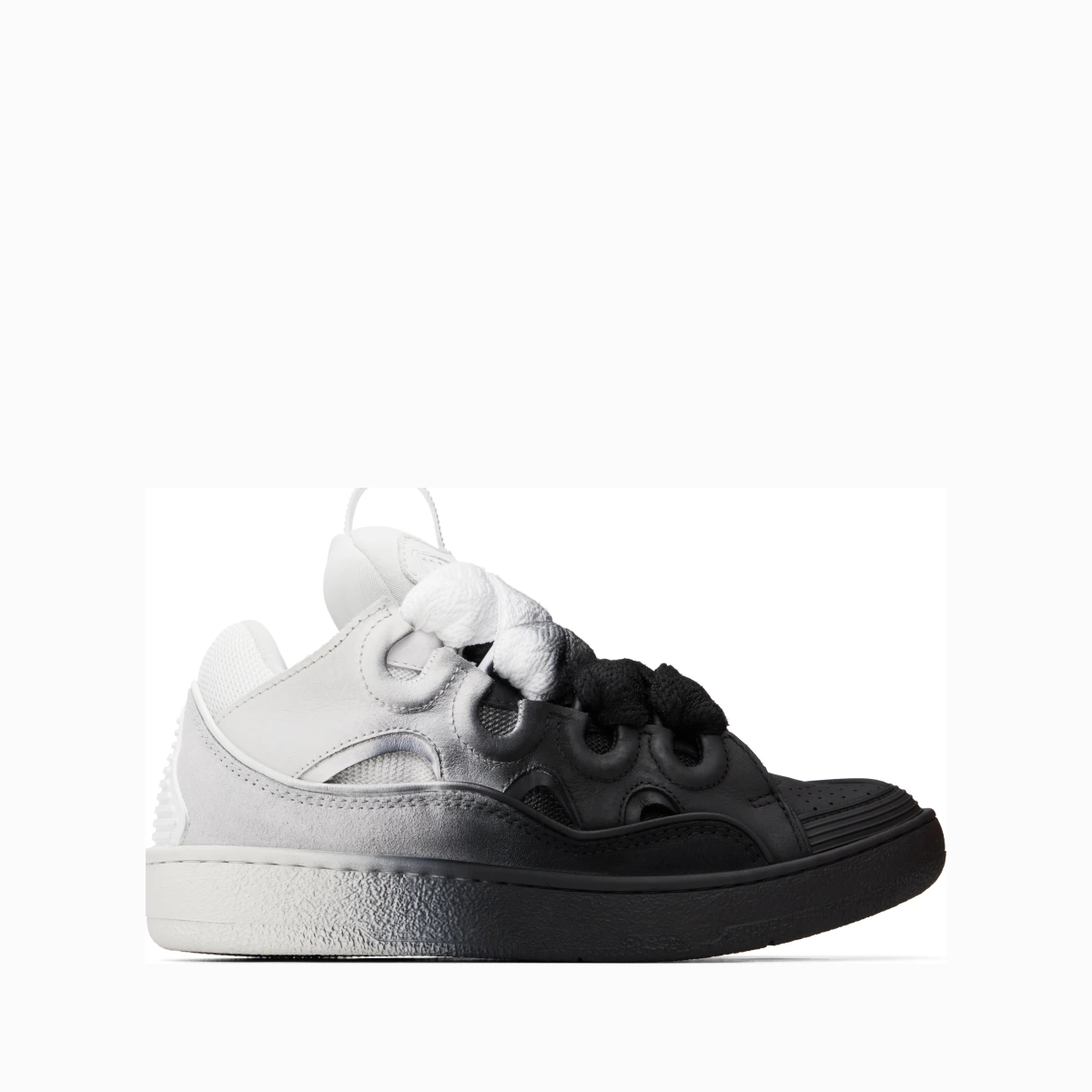 Black & White Curb Spray Sneakers
