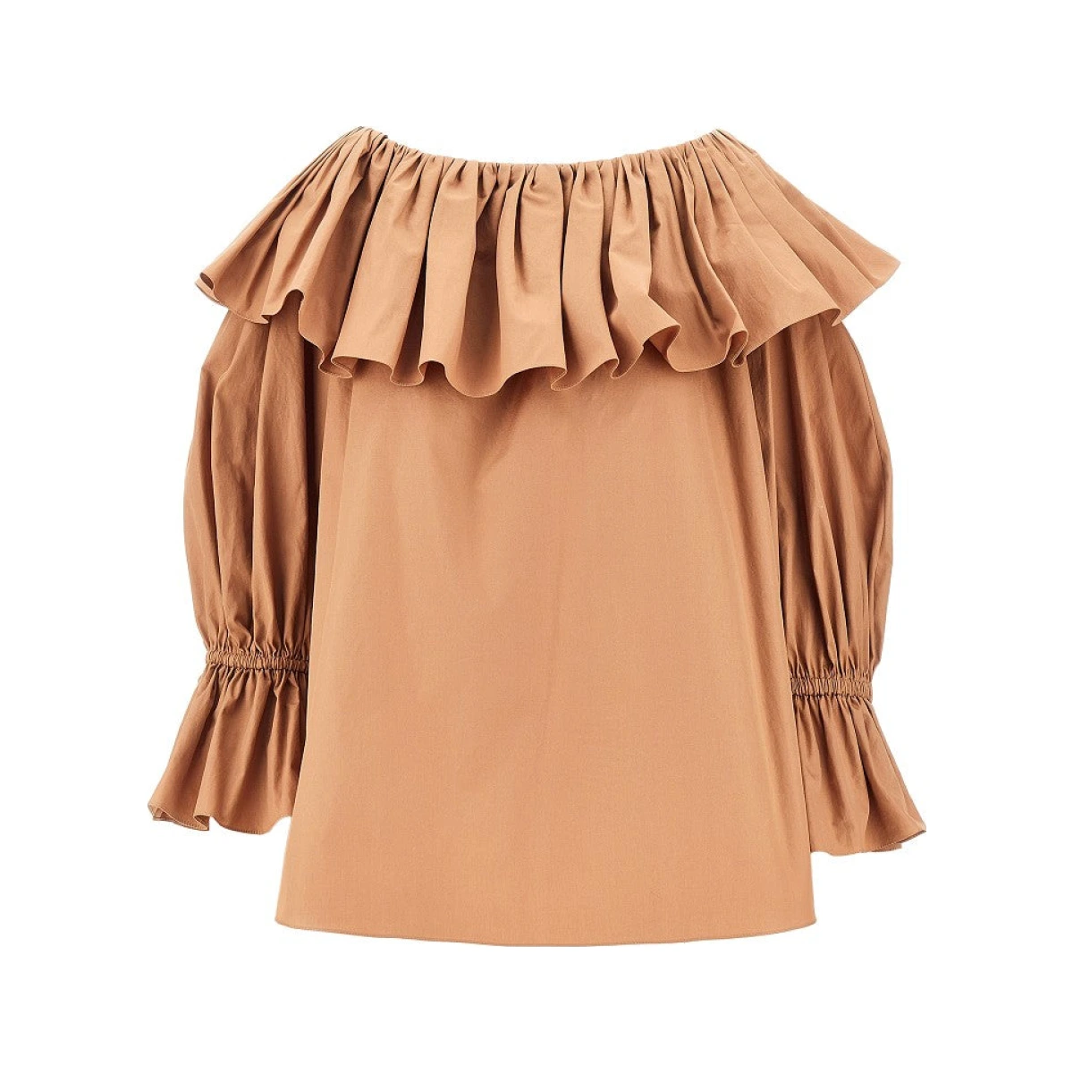 CHLOE' Ruffled poplin blouse Woman 38