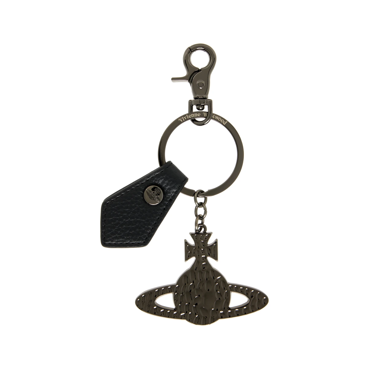 Hammered Orb Keychain